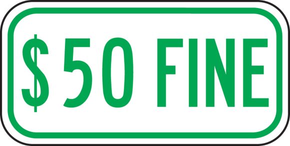 $50 FINE (GREEN)