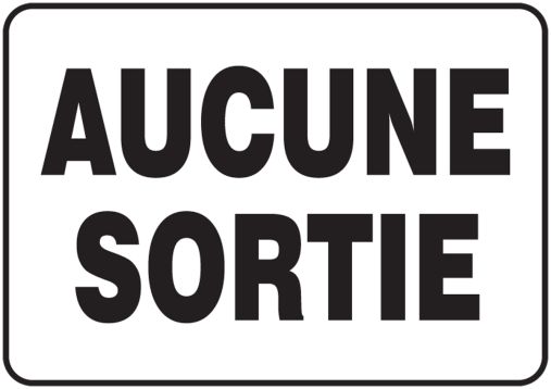 BILINGUAL FRENCH SIGN-MULTILINGUAL