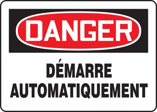 DANGER DEMARRE AUTOMATIQUEMENT