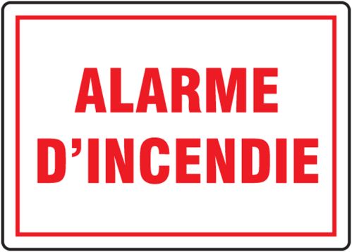 ALARME D'INCENDIE (FRENCH)