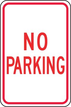 NO PARKING