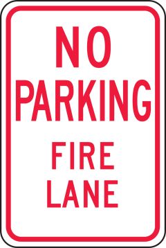 NO PARKING FIRE LANE