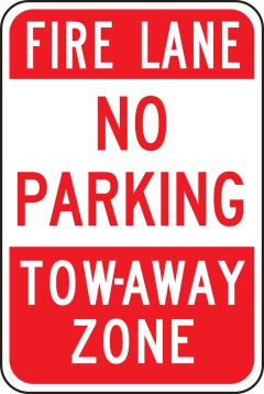FIRE LANE NO PARKING TOW-AWAY ZONE
