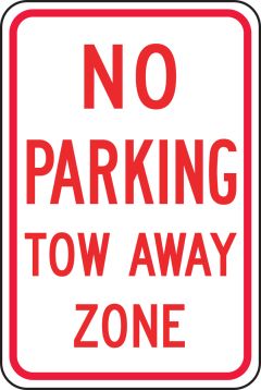 NO PARKING TOW AWAY ZONE