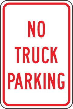 NO TRUCK PARKING