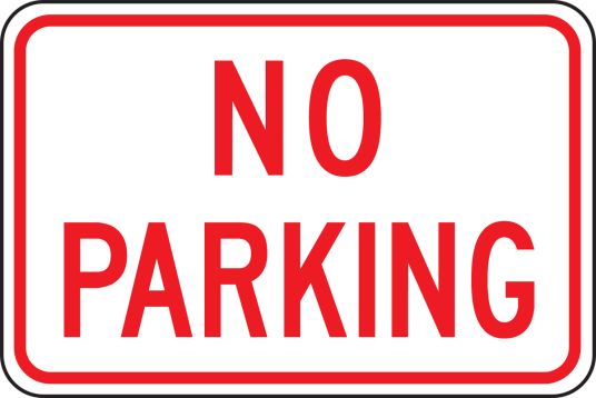 NO PARKING