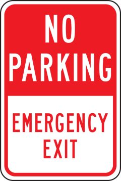 NO PARKING EMERGENCY EXIT