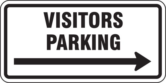 VISITORS PARKING (CHOOSE ARROW)