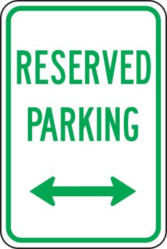 RESERVED PARKING <--->