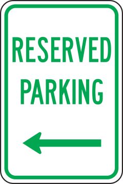 RESERVED PARKING <----