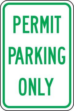 PERMIT PARKING ONLY