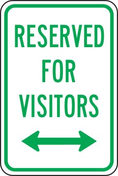 RESERVED FOR VISITORS <--->