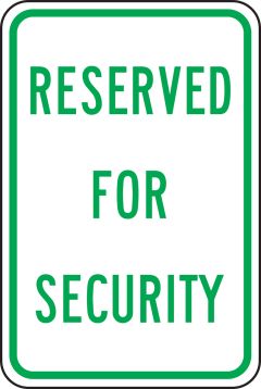 RESERVED FOR SECURITY