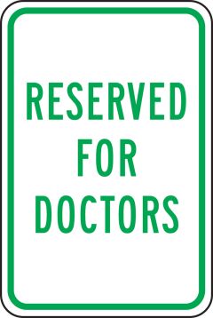 RESERVED FOR DOCTORS