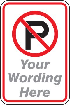 (NO PARKING SYMBOL) ___