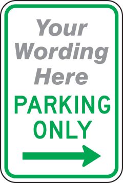 ___ PARKING ONLY ---->
