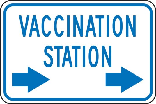 Vaccination Station (right arrow)