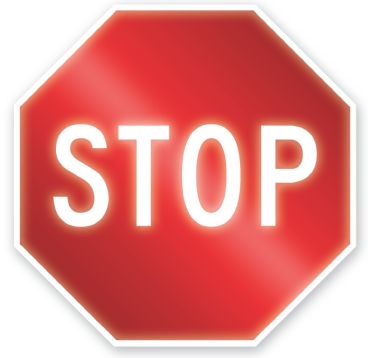 STOP SIGN ISOLATED IMAGE
