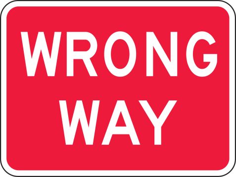 Traffic, Legend: WRONG WAY
