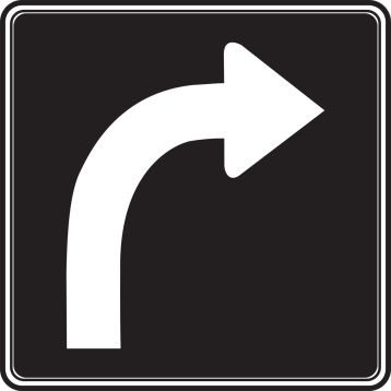 LANE TURNS RIGHT
