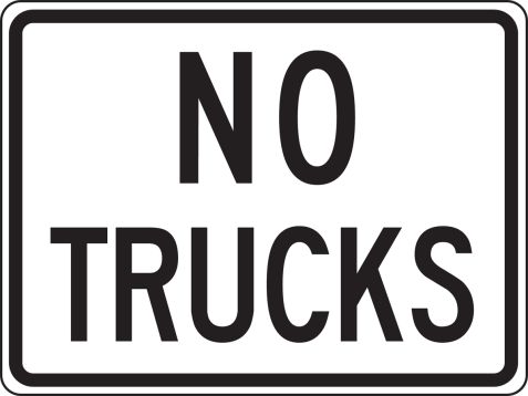 Traffic, Legend: NO TRUCKS