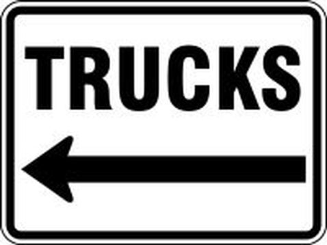 TRUCKS, LEFT ARROW