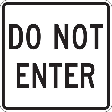 DO NOT ENTER