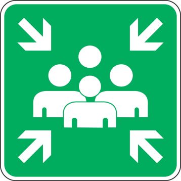 MUSTER POINT SYMBOL w/ PEOPLE