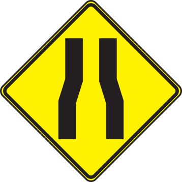 LANE NARROWS