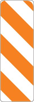 DELINEATOR (ORANGE/WHITE) - UP LEFT