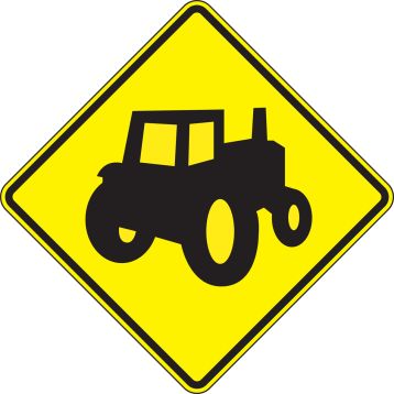 (TRACTOR CROSSING PICTORIAL)