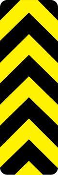 (TYPE 3 OBJECT MARKER - OBSTRUCTIONS ADJACENT TO OR WITHIN THE ROADWAY)