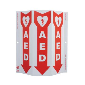 GREEN WORK AED SIGN