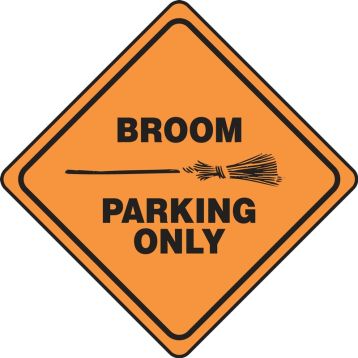 BROOM PARKING ONLY (W/GRAPHIC)