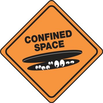 CONFINED SPACE (W/GRAPHIC-MANHOLE)