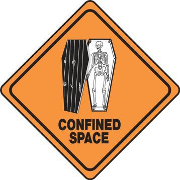 CONFINED SPACE (W/GRAPHIC-COFFIN)