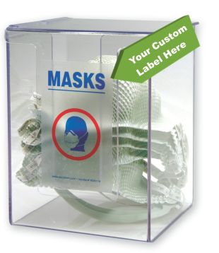 Respirator Mask Dispenser w/ Custom Label