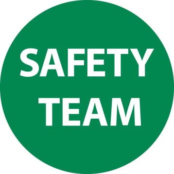 SAFETY TEAM HARD HAT EMBLEM
