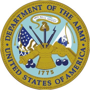 DEPARTMENT OF THE ARMY HARD HAT LABEL