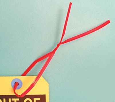 Accessories, Legend: RED 5/32" WIDE PLASTIC TWIST TIES