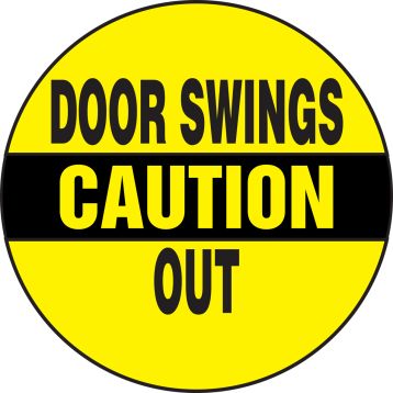 DOOR SWINGS OUT
