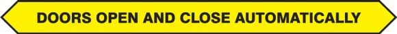 Double-Sided Door Labels: Doors Open And Close Automatically