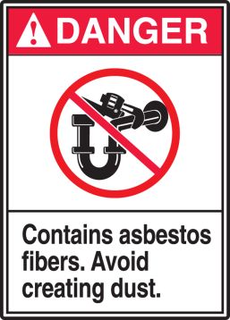 CONTAINS ASBESTOS FIBERS AVOID CREATING DUST (W/GRAPHIC)