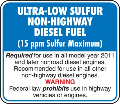 ULTRA-LOW SULFUR NON-HIGHWAY DIESEL FUEL ...