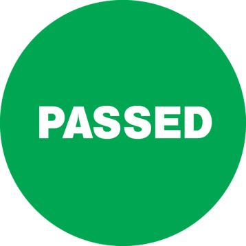Organization / 5S / Lean, Legend: PASSED