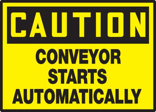 CONVEYOR STARTS AUTOMATICALLY