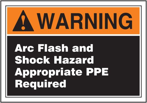WARNING ARC FLASH AND SHOCK HAZARD APPROPRIATE PPE REQUIRED