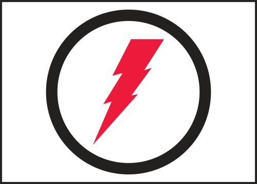 HIGH VOLTAGE SYMBOL