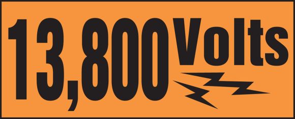 13,800 VOLTS (W/GRAPHIC)