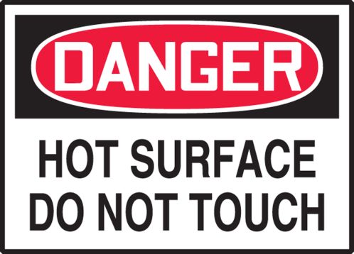 HOT SURFACE DO NOT TOUCH